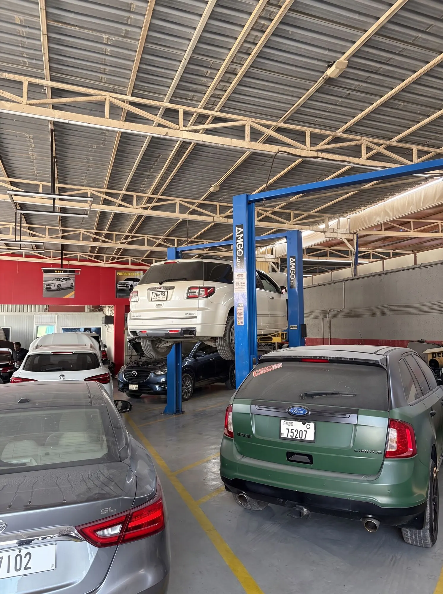 Several cars at once